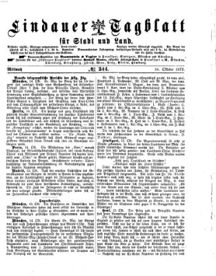 Lindauer Tagblatt für Stadt und Land Mittwoch 16. Oktober 1872