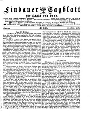 Lindauer Tagblatt für Stadt und Land Sonntag 20. Oktober 1872