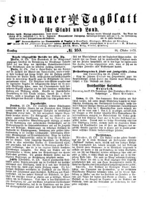 Lindauer Tagblatt für Stadt und Land Samstag 26. Oktober 1872