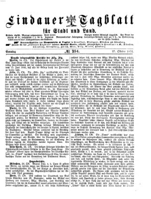 Lindauer Tagblatt für Stadt und Land Sonntag 27. Oktober 1872