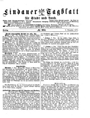 Lindauer Tagblatt für Stadt und Land Freitag 8. November 1872