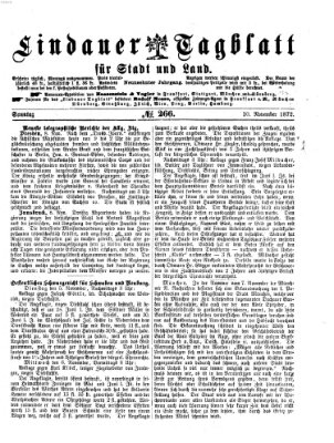 Lindauer Tagblatt für Stadt und Land Sonntag 10. November 1872