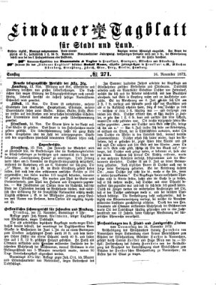 Lindauer Tagblatt für Stadt und Land Samstag 16. November 1872