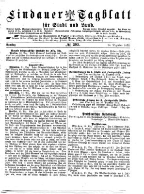 Lindauer Tagblatt für Stadt und Land Samstag 14. Dezember 1872