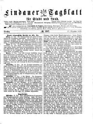 Lindauer Tagblatt für Stadt und Land Dienstag 17. Dezember 1872