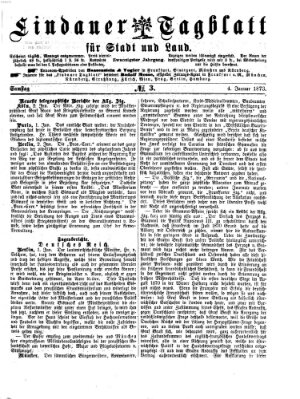 Lindauer Tagblatt für Stadt und Land Samstag 4. Januar 1873