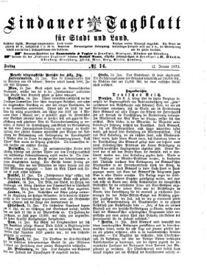 Lindauer Tagblatt für Stadt und Land Freitag 17. Januar 1873