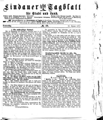 Lindauer Tagblatt für Stadt und Land Donnerstag 23. Januar 1873