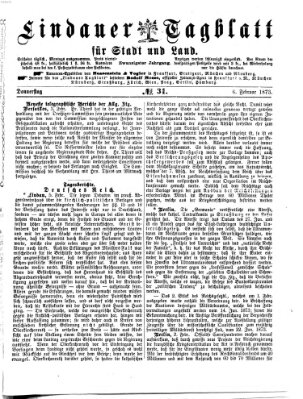 Lindauer Tagblatt für Stadt und Land Donnerstag 6. Februar 1873