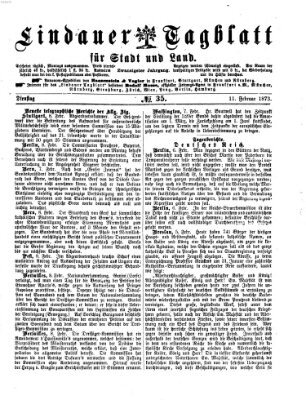 Lindauer Tagblatt für Stadt und Land Dienstag 11. Februar 1873