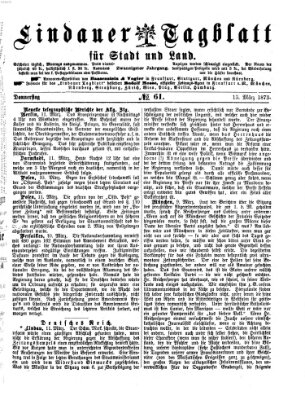 Lindauer Tagblatt für Stadt und Land Donnerstag 13. März 1873