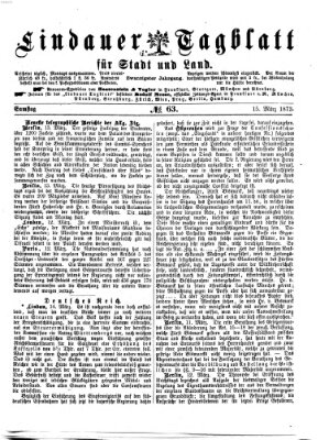 Lindauer Tagblatt für Stadt und Land Samstag 15. März 1873