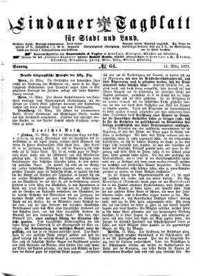 Lindauer Tagblatt für Stadt und Land Sonntag 16. März 1873