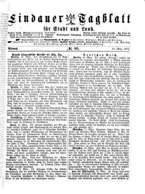 Lindauer Tagblatt für Stadt und Land Mittwoch 19. März 1873