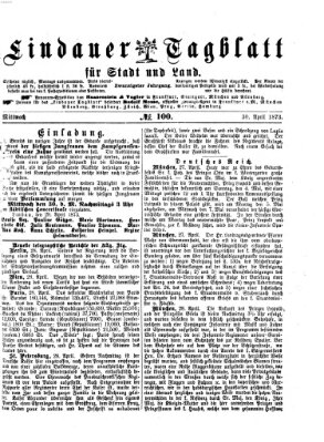 Lindauer Tagblatt für Stadt und Land Mittwoch 30. April 1873