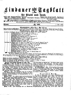 Lindauer Tagblatt für Stadt und Land Mittwoch 7. Mai 1873