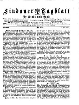 Lindauer Tagblatt für Stadt und Land Mittwoch 4. Juni 1873