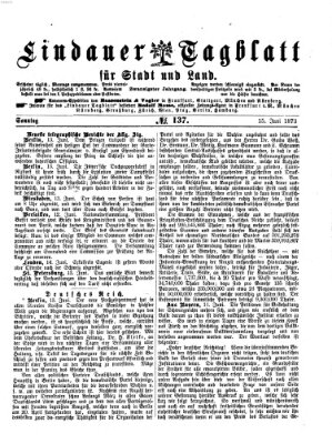 Lindauer Tagblatt für Stadt und Land Sonntag 15. Juni 1873