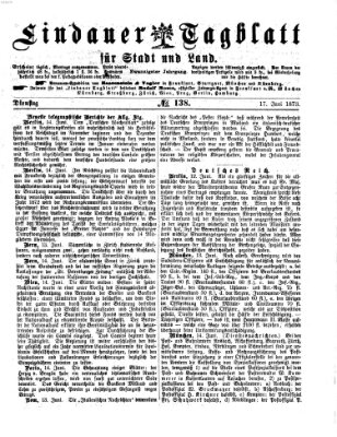 Lindauer Tagblatt für Stadt und Land Dienstag 17. Juni 1873