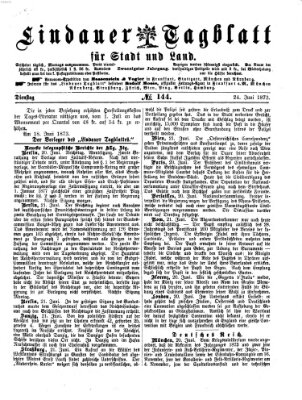 Lindauer Tagblatt für Stadt und Land Dienstag 24. Juni 1873