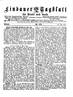 Lindauer Tagblatt für Stadt und Land Mittwoch 25. Juni 1873