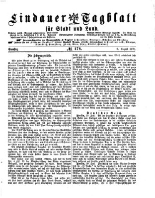 Lindauer Tagblatt für Stadt und Land Samstag 2. August 1873