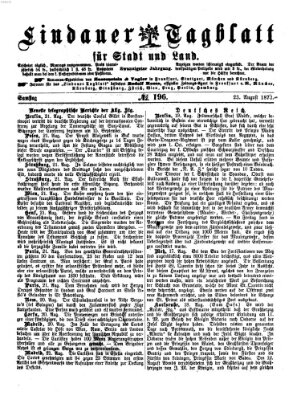 Lindauer Tagblatt für Stadt und Land Samstag 23. August 1873