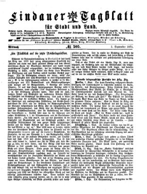 Lindauer Tagblatt für Stadt und Land Mittwoch 3. September 1873