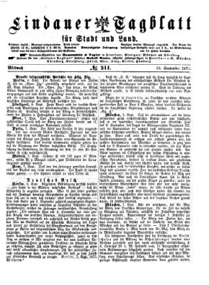 Lindauer Tagblatt für Stadt und Land Mittwoch 10. September 1873