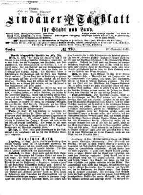 Lindauer Tagblatt für Stadt und Land Samstag 20. September 1873