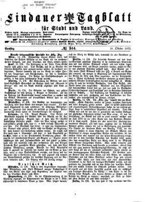 Lindauer Tagblatt für Stadt und Land Samstag 18. Oktober 1873