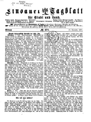 Lindauer Tagblatt für Stadt und Land Mittwoch 19. November 1873