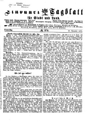 Lindauer Tagblatt für Stadt und Land Donnerstag 20. November 1873