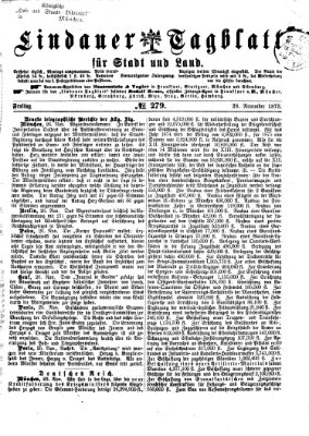 Lindauer Tagblatt für Stadt und Land Freitag 28. November 1873