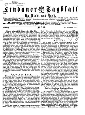 Lindauer Tagblatt für Stadt und Land Sonntag 30. November 1873