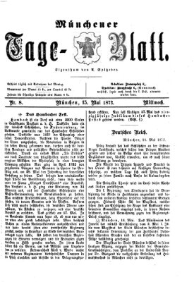 Münchener Tage-Blatt Mittwoch 15. Mai 1872