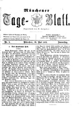 Münchener Tage-Blatt Donnerstag 16. Mai 1872