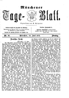 Münchener Tage-Blatt Dienstag 18. Juni 1872