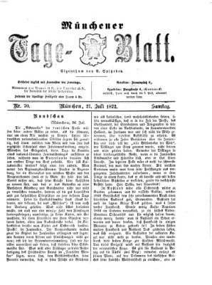 Münchener Tage-Blatt Samstag 27. Juli 1872