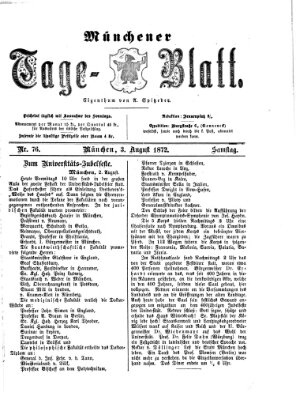 Münchener Tage-Blatt Samstag 3. August 1872