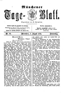 Münchener Tage-Blatt Donnerstag 8. August 1872