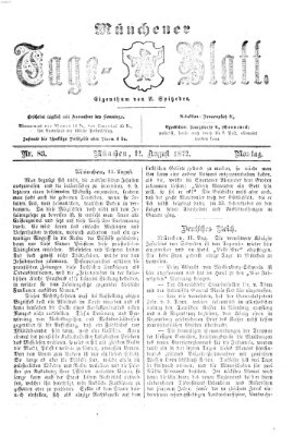 Münchener Tage-Blatt Montag 12. August 1872