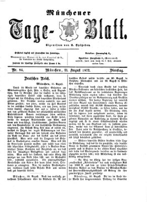 Münchener Tage-Blatt Dienstag 13. August 1872