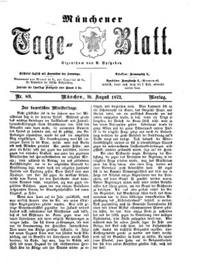 Münchener Tage-Blatt Montag 19. August 1872