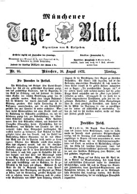 Münchener Tage-Blatt Montag 26. August 1872