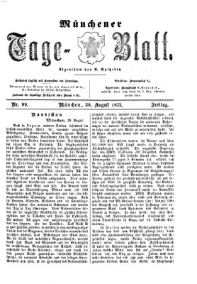 Münchener Tage-Blatt Freitag 30. August 1872