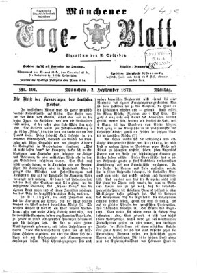 Münchener Tage-Blatt Montag 2. September 1872