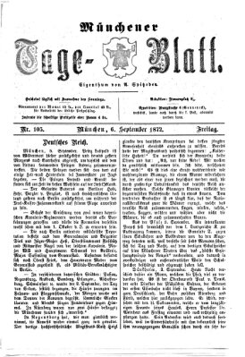 Münchener Tage-Blatt Freitag 6. September 1872