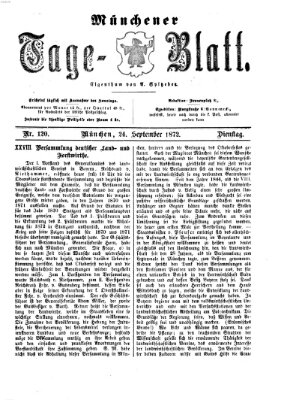 Münchener Tage-Blatt Dienstag 24. September 1872