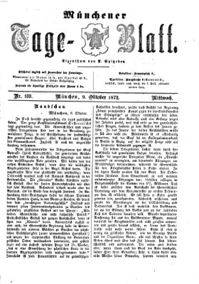 Münchener Tage-Blatt Mittwoch 9. Oktober 1872